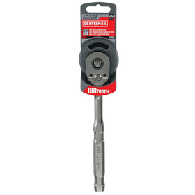 Craftsman Overdrive 38-drive gunmetal chrome finish provides rust resistance and sleek look.