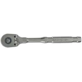 Craftsman Overdrive 38-drive pear head ratchet, front view, for tight spots and swift access.