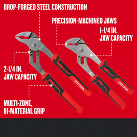 Craftsman Pliers 10in groove joint adjusted for heavy-duty gripping