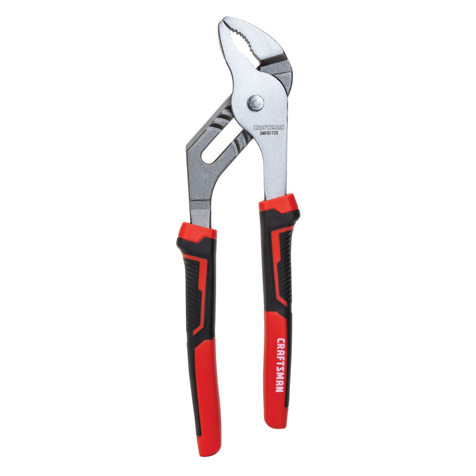 Craftsman Groove Joint Pliers with 10-inch jaws for secure gripping in metal tasks.