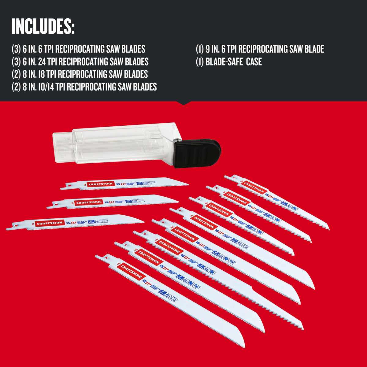 Craftsman precision teeth deliver fast, smooth cuts on metal and wood