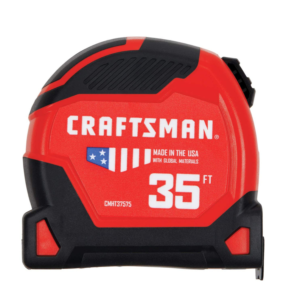 CRAFTSMAN ProReach 35ft tape measure blade focus enables easier single-handed measurements.