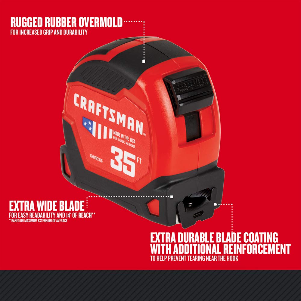 CRAFTSMAN ProReach USA-made label signals sturdy construction for daily jobsites.