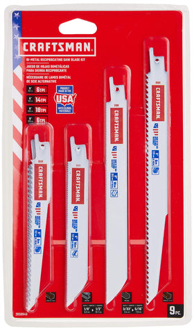 CRAFTSMAN 6in 6TPI blade for fast metal and wood cuts with bi-metal durability.