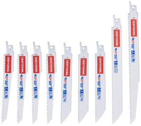 CRAFTSMAN 8in 18TPI blade enables precise, fast cuts in metal and wood with long life.