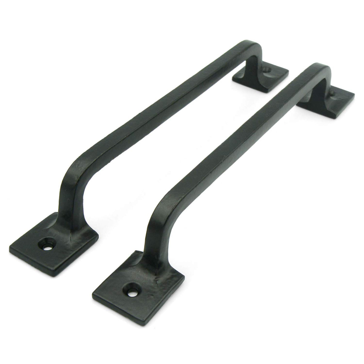 Craftsman Road easy-install screws-included black cast iron pull