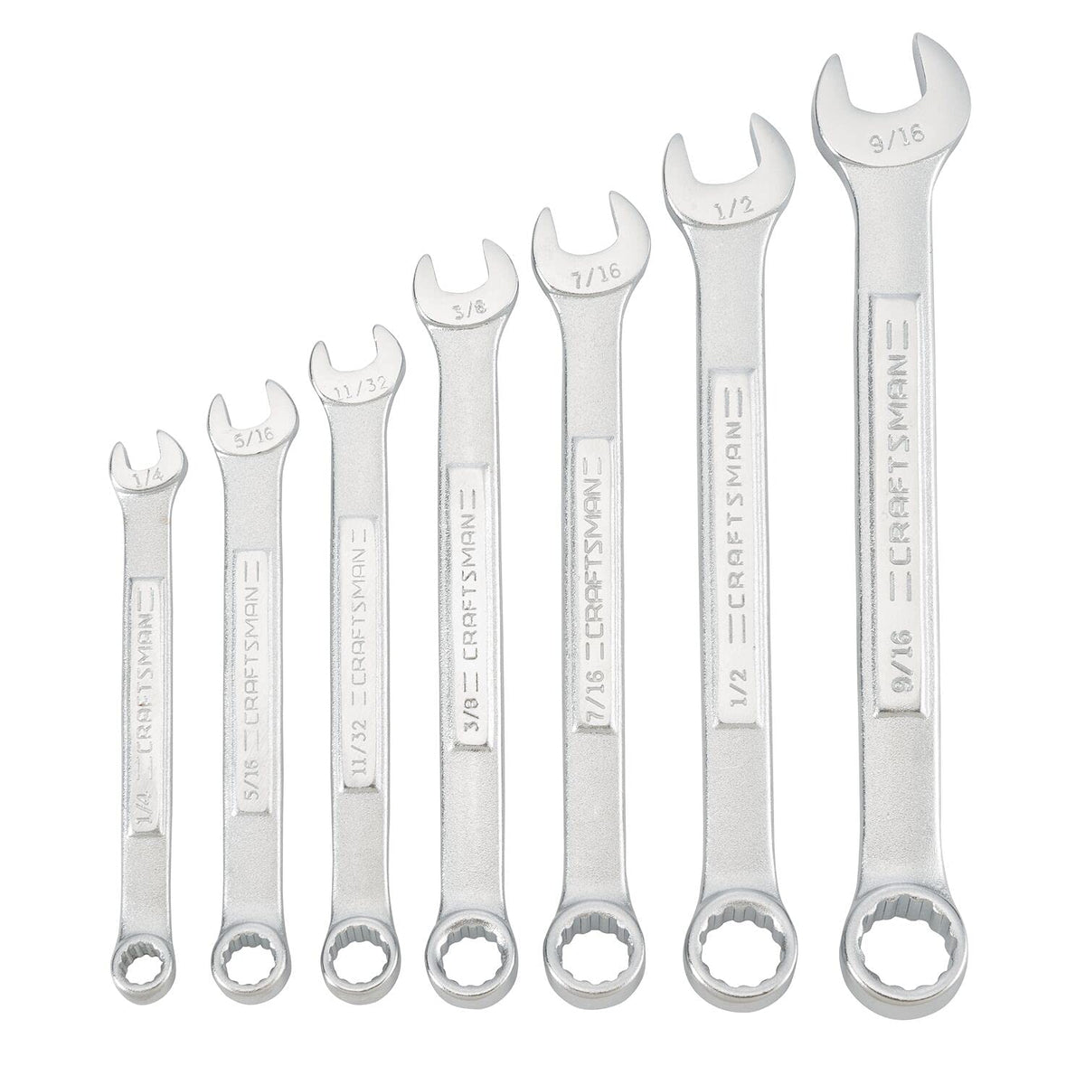 CRAFTSMAN SAE wrench set in pouch front view for versatile repairs