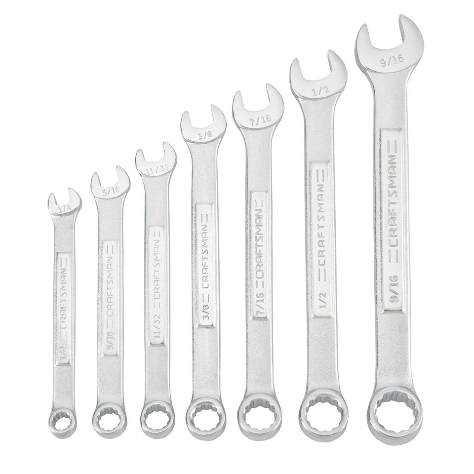 CRAFTSMAN SAE wrench set in pouch front view for versatile repairs
