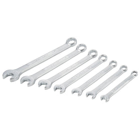 CRAFTSMAN SAE wrench set in pouch side view with durable chrome finish