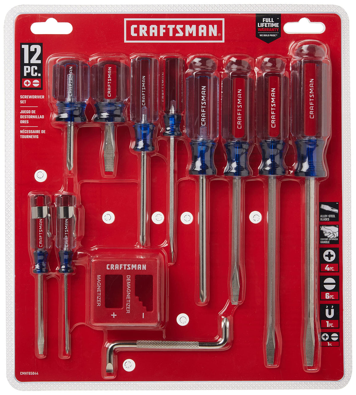CRAFTSMAN Screwdriver Set ergonomic handle closeup for comfortable torque control.