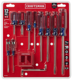 CRAFTSMAN Screwdriver Set ergonomic handle closeup for comfortable torque control.