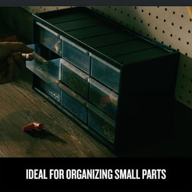 CRAFTSMAN small-parts bin for screws, nuts, and fasteners within reach.
