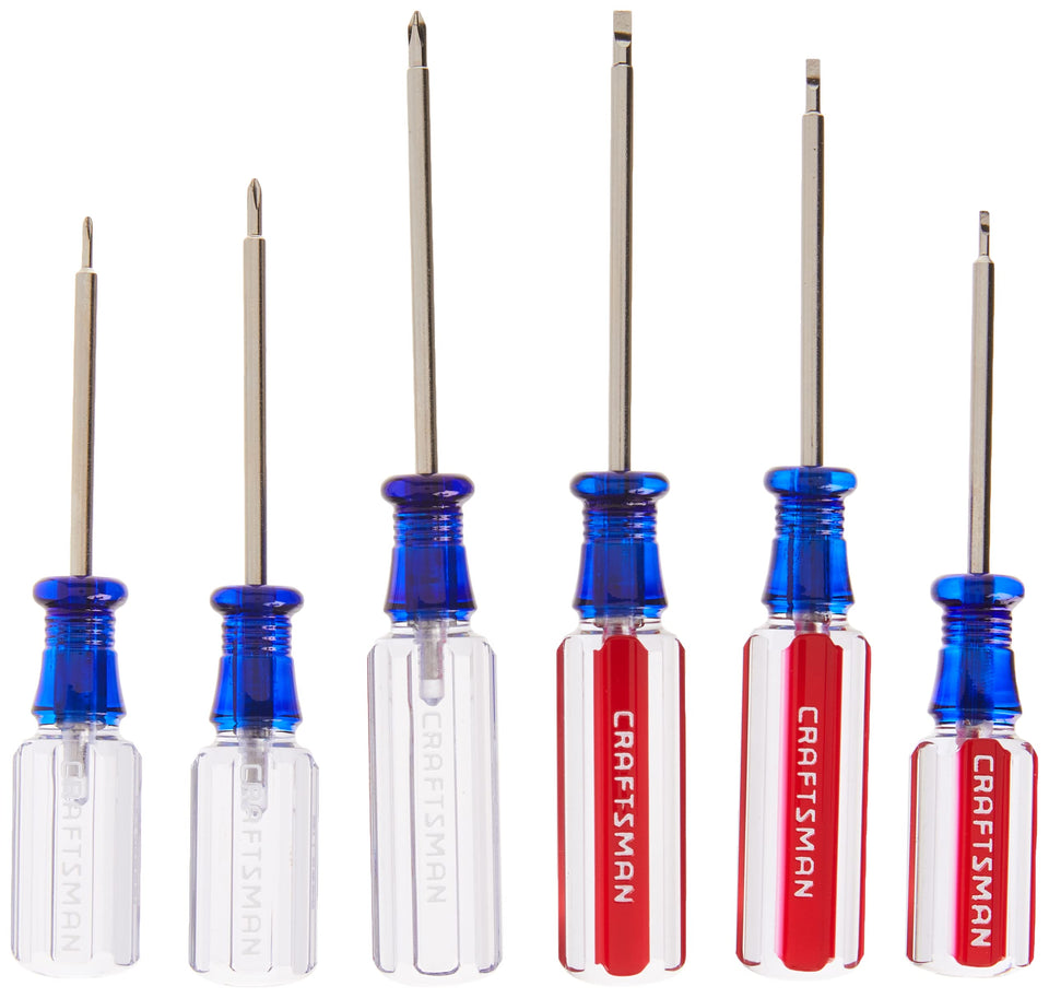 CRAFTSMAN small screwdiver set blades close-up, durable alloy steel for precision tasks.
