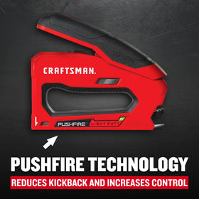 CRAFTSMAN pushesfire technology action emphasizes reduced kickback and better control during installation.