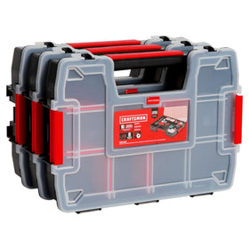 CRAFTSMAN storage organizer with ten compartments for precise parts.