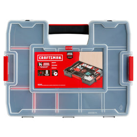 CRAFTSMAN tool organizer lid with secure latch for stable stacking