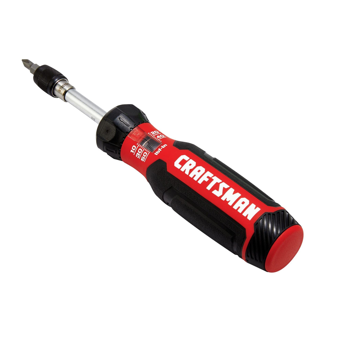 CRAFTSMAN torque screwdriver with ergonomic handle for comfortable precision.