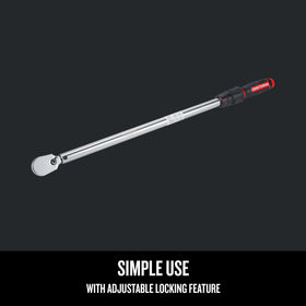 Ergonomic bi material handle on the CRAFTSMAN torque wrench