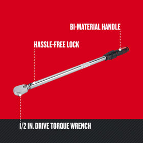 Close up of the locking feature on the CRAFTSMAN torque wrench