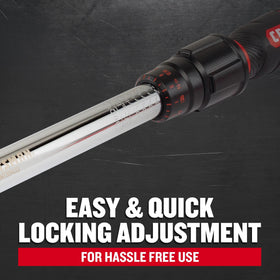 Craftsman torque wrench scale dials show inch and metric torque settings