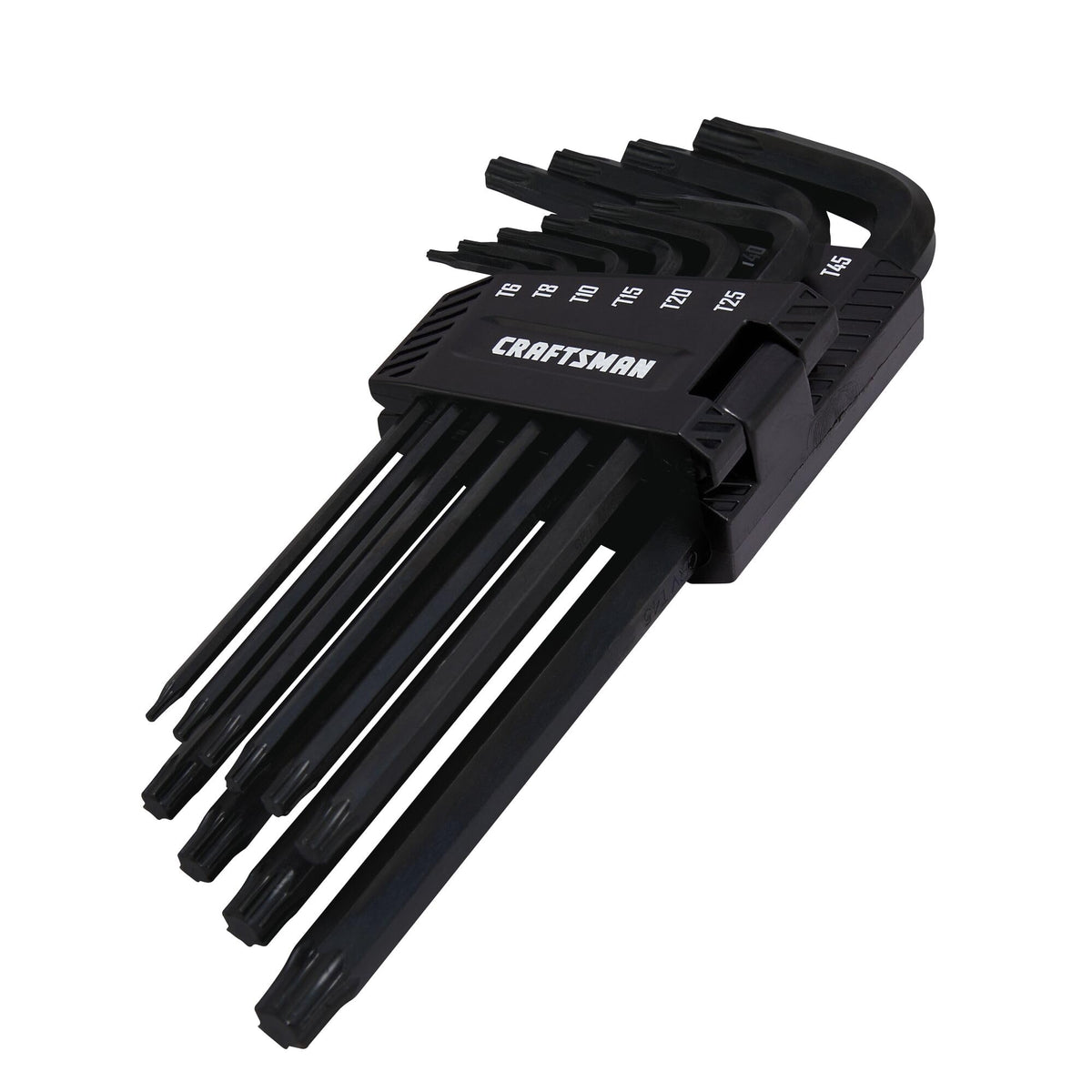 Craftsman Torx size range from T6 to T45 for precise fits.