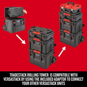 CRAFTSMAN TRADESTACK Rolling Tower IP65 housing resists dust and water