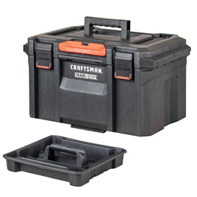 CRAFTSMAN TRADESTACK Rolling Tower VersaTrack compatibility expands modular storage