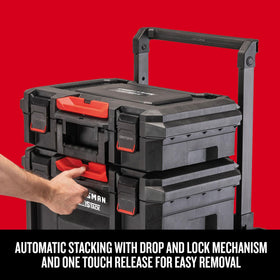 CRAFTSMAN TRADESTACK Rolling Tower durable wheels enable smooth site transport