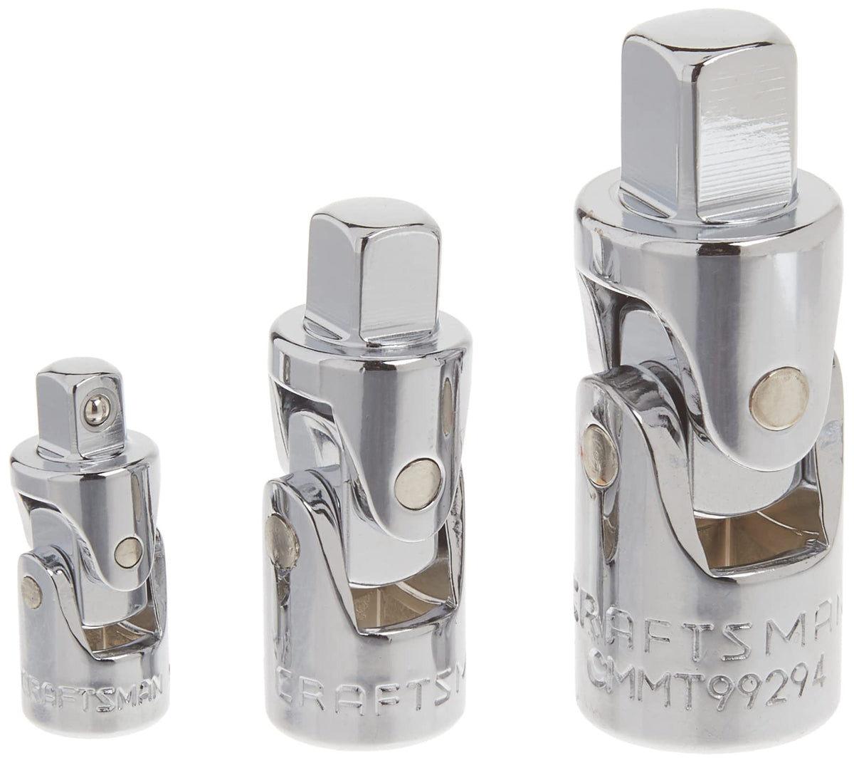 Craftsman universal joint socket with chrome finish for corrosion resistance and smooth operation.