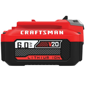 Craftsman V20 6Ah battery compatible with V20 tools.