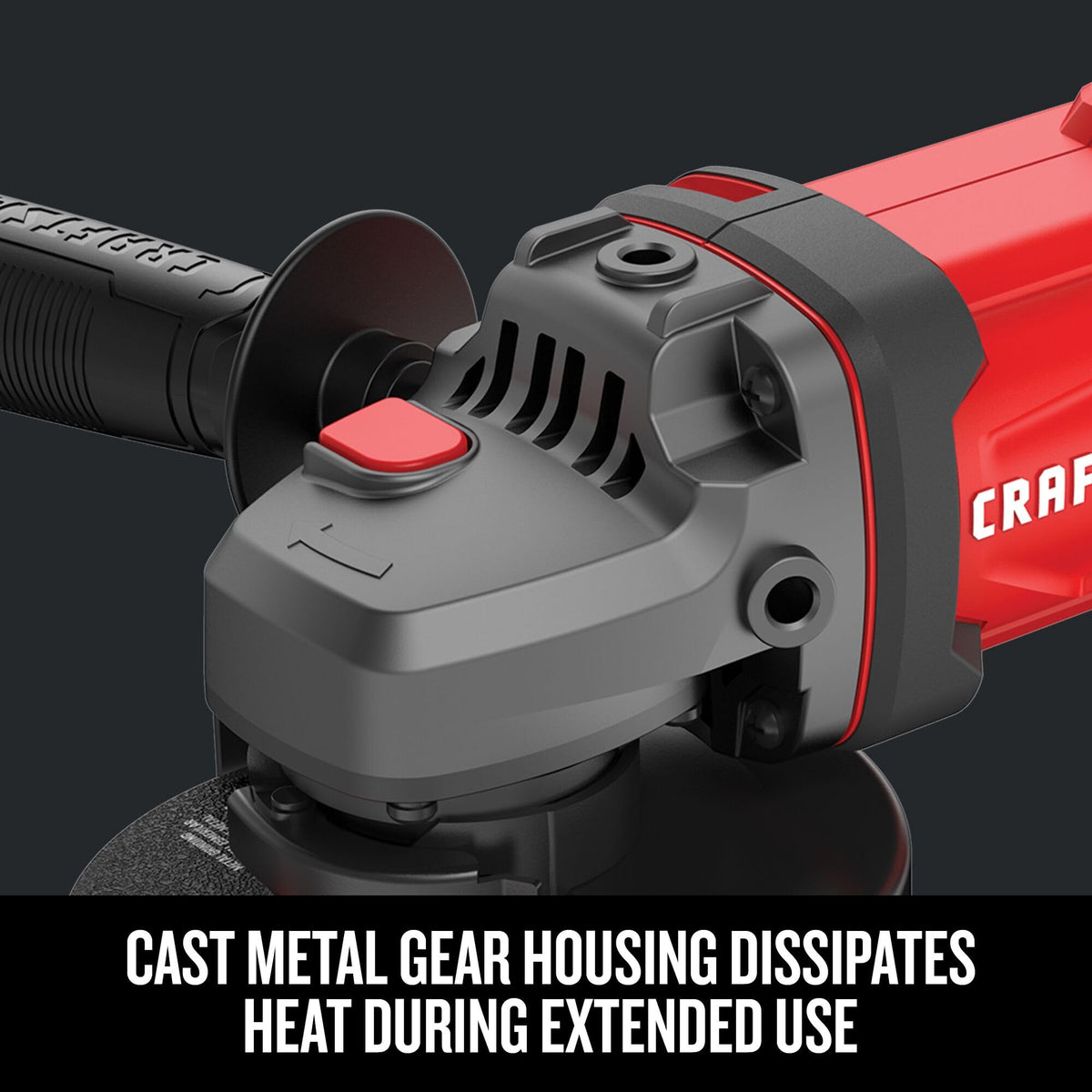3-position handle provides ergonomic control on the CRAFTSMAN V20 grinder