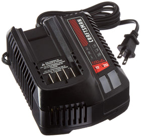 Craftsman V20 battery charger front view for compact on-site use.