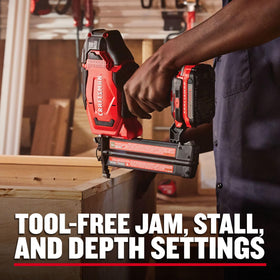 Craftsman V20 brad nailer lightweight body reduces fatigue during long jobs