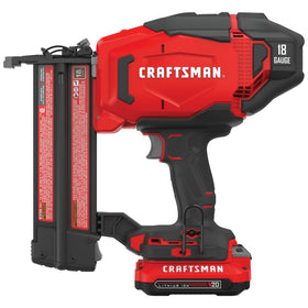 Craftsman V20 brad nailer with tool-free depth control for quick setup