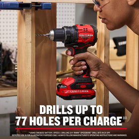 Two-speed transmission on the CRAFTSMAN V20 BRUSHLESS RP for control.