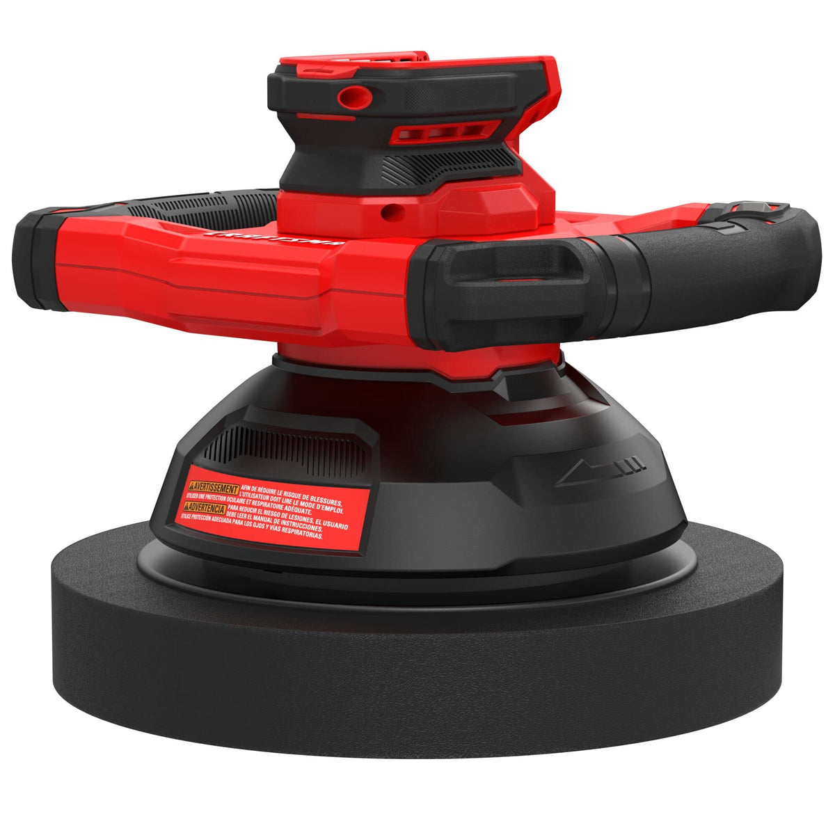 CRAFTSMAN V20 buffer polisher with splash guard protects workflow during detailing.