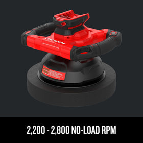 CRAFTSMAN V20 buffer polisher variable speed dial enables precise control.
