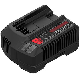 Craftsman V20 charger compatible with all V20 batteries for versatility.
