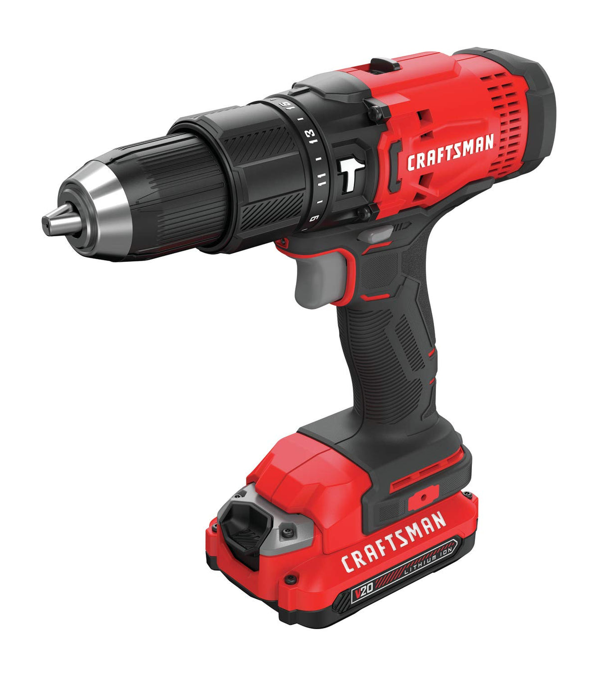 Craftsman V20 Versatrack compatibility helps organized shed or workshop setup.