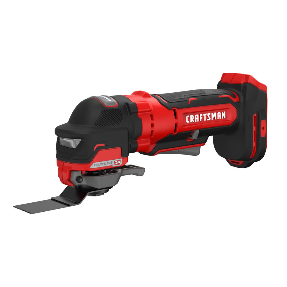 CRAFTSMAN V20 cordless oscillating tool with blade-change-system for fast on-site blade swaps