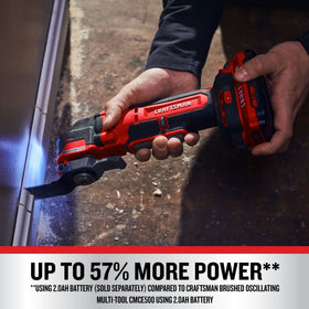 CRAFTSMAN V20 cordless oscillating tool Versatrack compatibility for organized storage