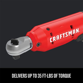 LED work light on Craftsman V20 ratchet wrench improves visibility