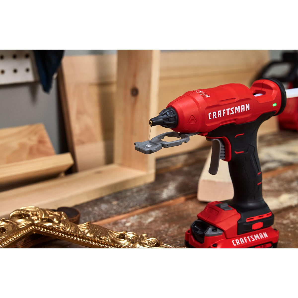 Craftsman V20 interchangeable nozzles expand application options for gluing tasks