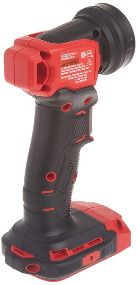 Craftsman V20 LED work light delivers 140 lumens for bright illumination in dim spaces.