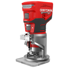 CRAFTSMAN V20 router cordless motor close-up for versatile routing.