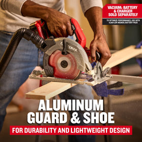 CRAFTSMAN V20 RP bevel up to 56 degrees enables angled joints.