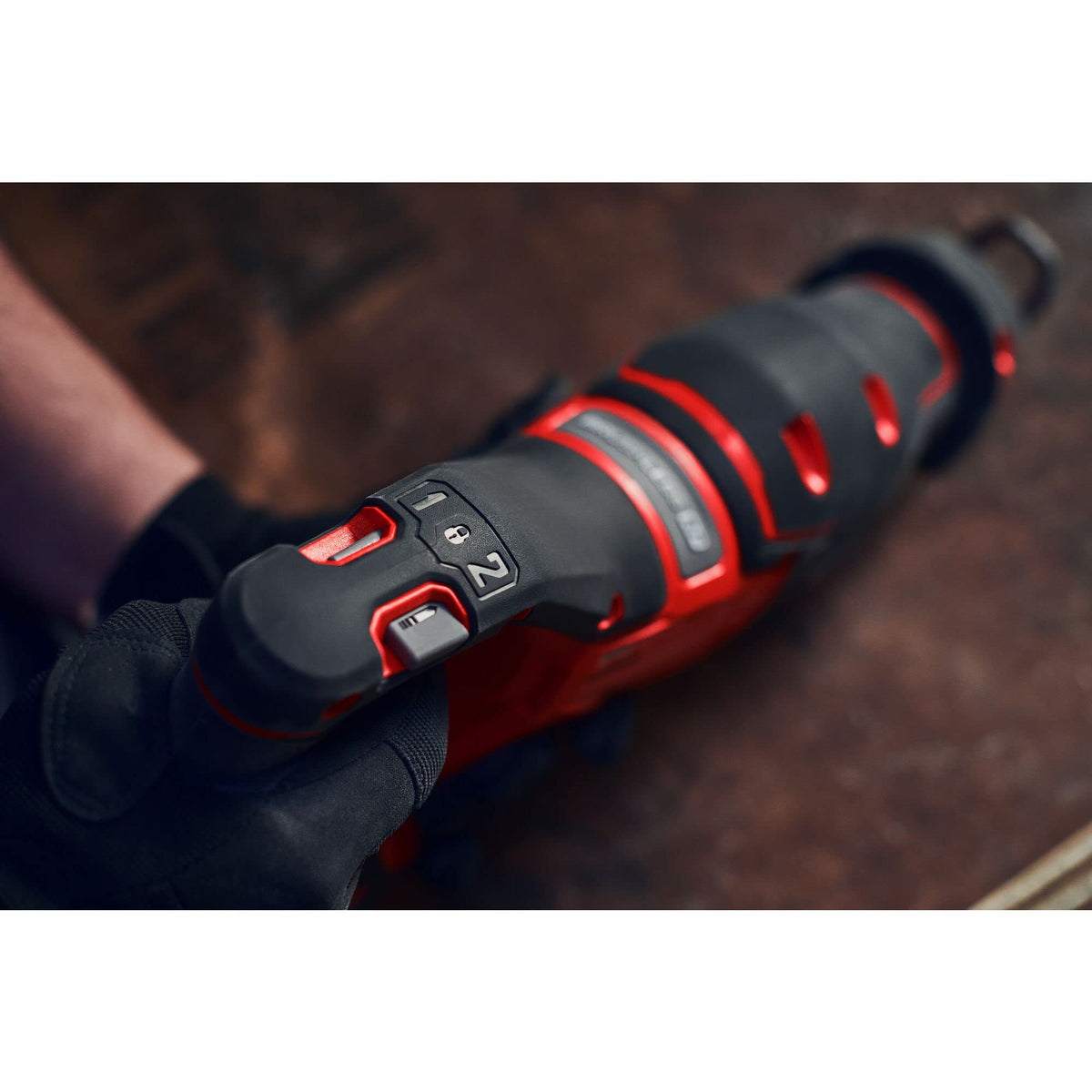 CRAFTSMAN V20 RP LED work light illuminates the workspace for visibility.