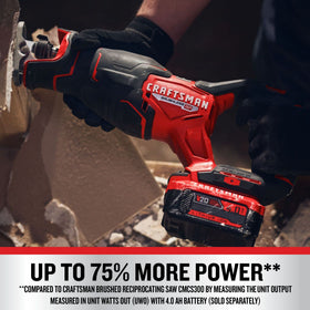 CRAFTSMAN V20 RP two-speed control for versatile cutting speeds.