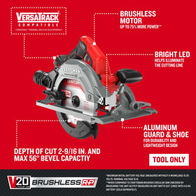 CRAFTSMAN V20 RP upper metal guard enhances durability during tough cuts.