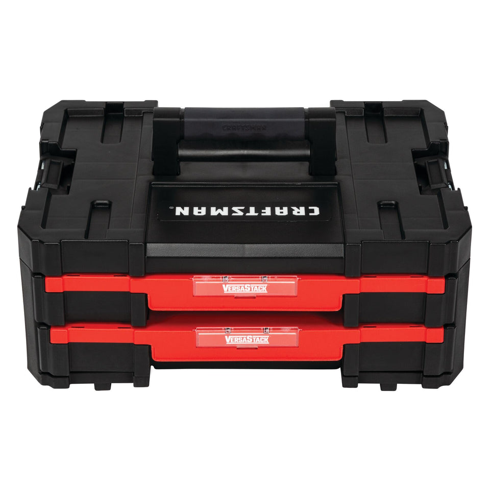 CRAFTSMAN VersaStack front view of the tool box with drawers for easy access.